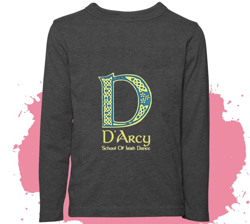 A long sleeve t-shirt with the letter d